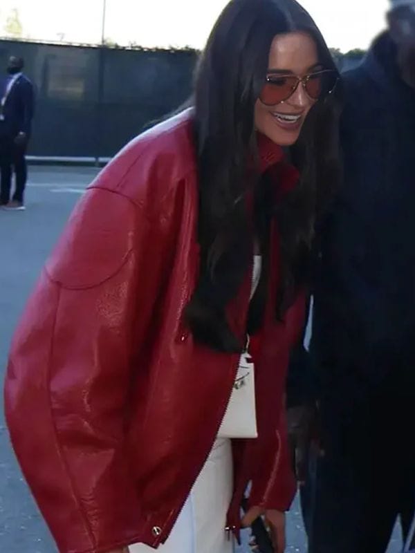 San Francisco 49ers 2025 Olivia Culpo Red Jacket