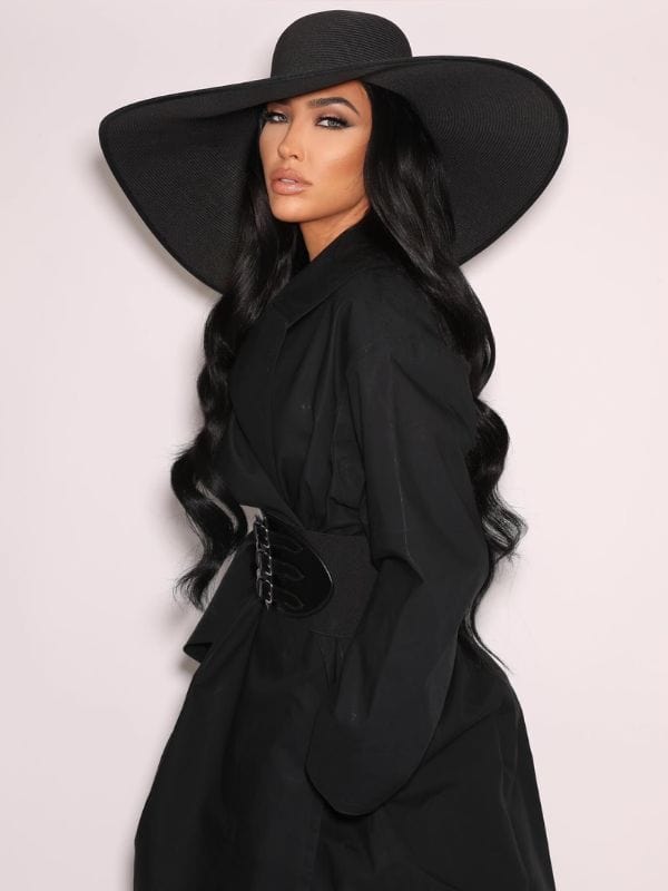 Selling Sunset Bre Tiesi Black Trench Coat Selling Sunset Bre Tiesi Black Trench Coat