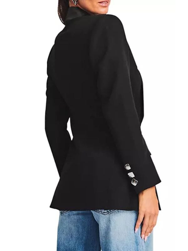 Selling Sunset Chrishell Stause Black Blazer Selling Sunset Chrishell Stause Black Blazer