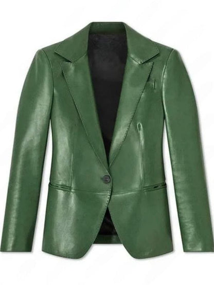 Selling Sunset Chrishell Stause Leather Blazer Selling Sunset Chrishell Stause Leather Blazer
