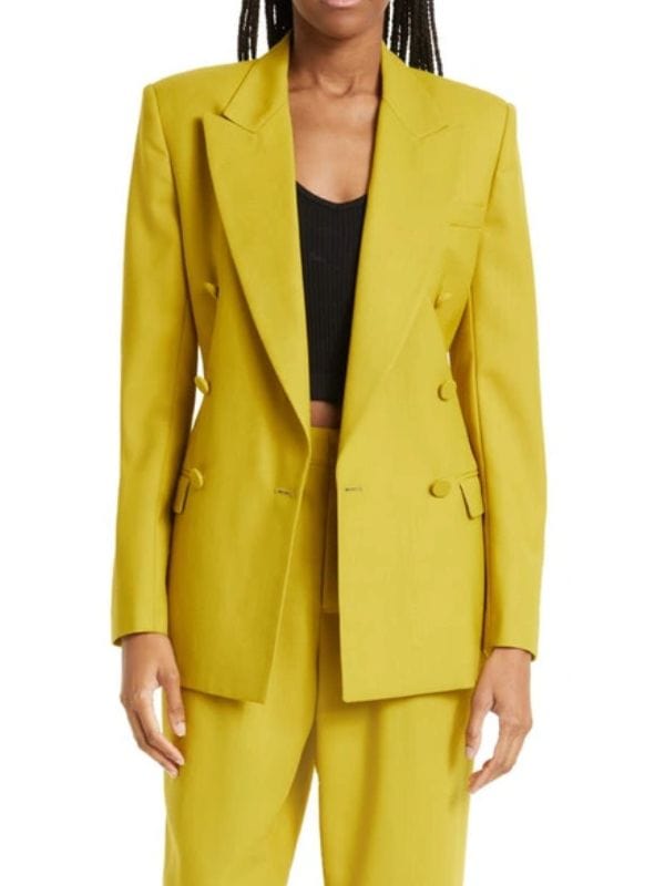 Selling Sunset Mary Fitzgerald Mustard Blazer Selling Sunset Mary Fitzgerald Mustard Blazer