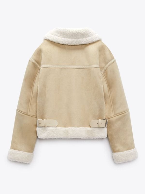 Selling Sunset S08 Mary Fitzgerald Shearling Suede Jacket Selling Sunset S08 Mary Fitzgerald Shearling Suede Jacket