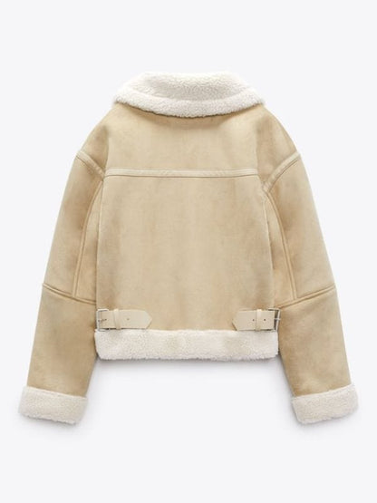Selling Sunset S08 Mary Fitzgerald Shearling Suede Jacket Selling Sunset S08 Mary Fitzgerald Shearling Suede Jacket