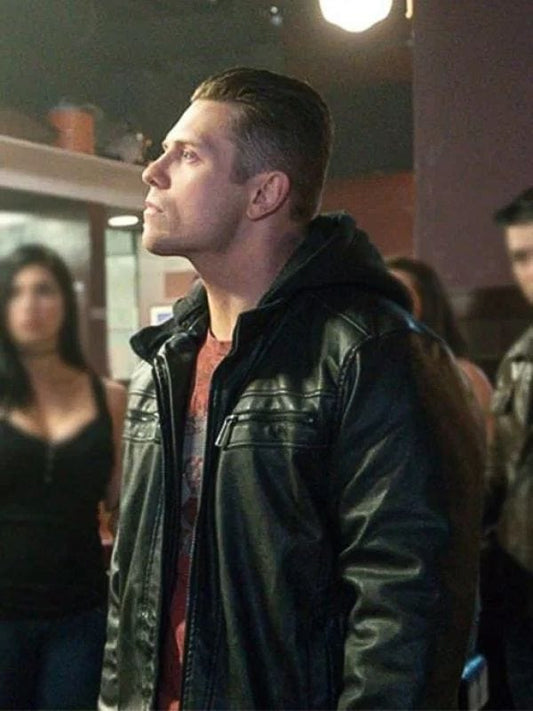 Shawn Harley Supernatural Black Leather Jacket