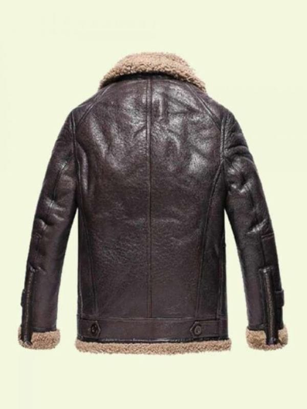 Shearling Brown Leather Jacket Shearling Brown Real Leather Jacket For Mens