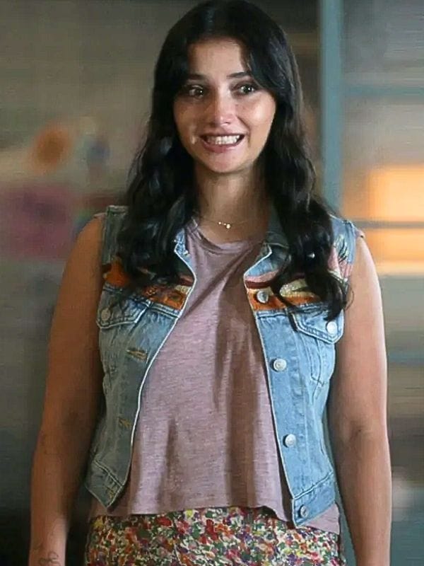 Sheriff Country S01 Amanda Arcuri Denim Vest Blue