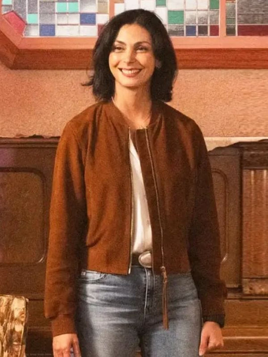 Sheriff Country S01 Morena Baccarin Bomber Jacket Brown