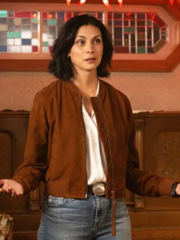 Sheriff Country S01 Morena Baccarin Bomber Jacket Brown