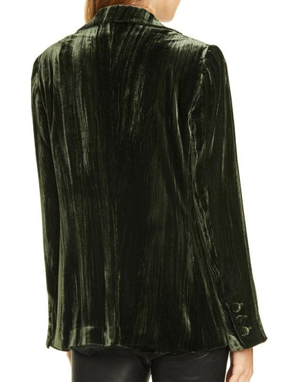 Shifting Gears S01 Riley Green Velvet Blazer