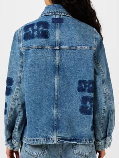 Shrinking S02 Jessica Williams Patch Denim Jacket