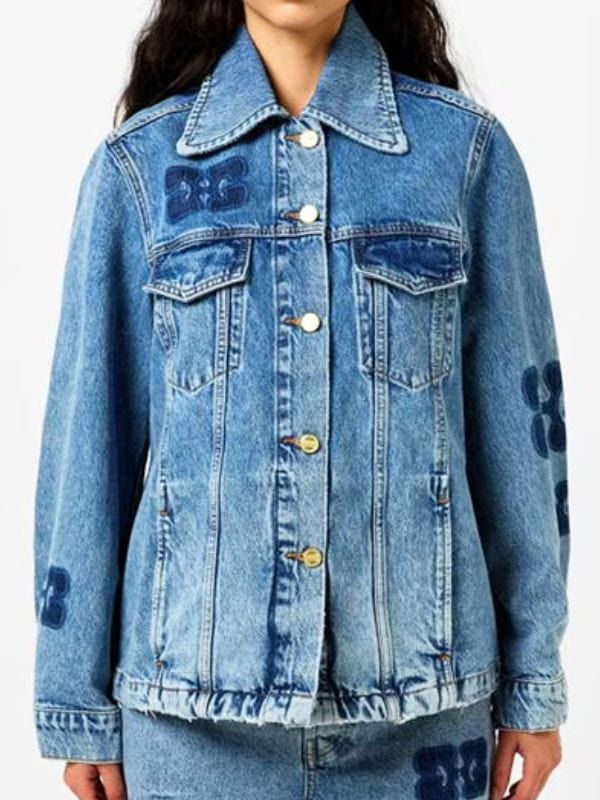 Shrinking S02 Jessica Williams Patch Denim Jacket