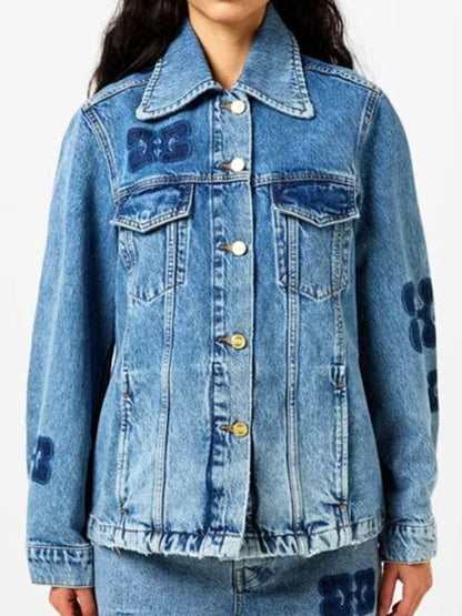 Shrinking S02 Jessica Williams Patch Denim Jacket