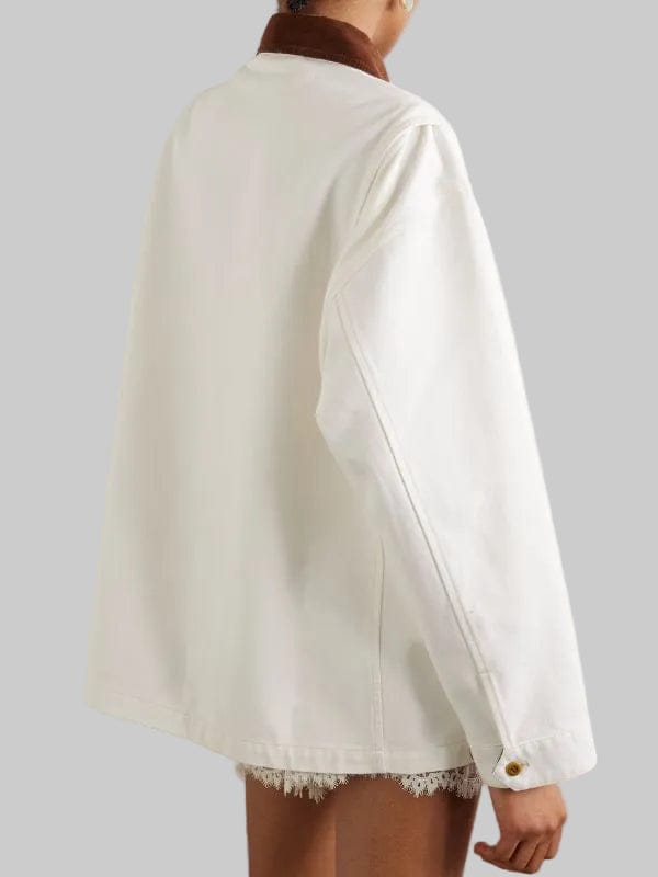 Megan Shrinking S03 Lily Rabe White Jacket