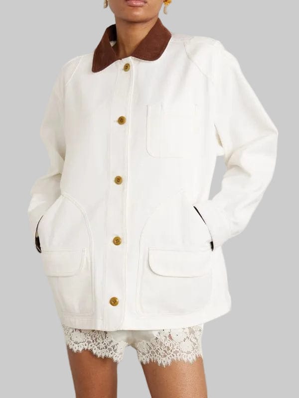 Megan Shrinking S03 Lily Rabe White Jacket