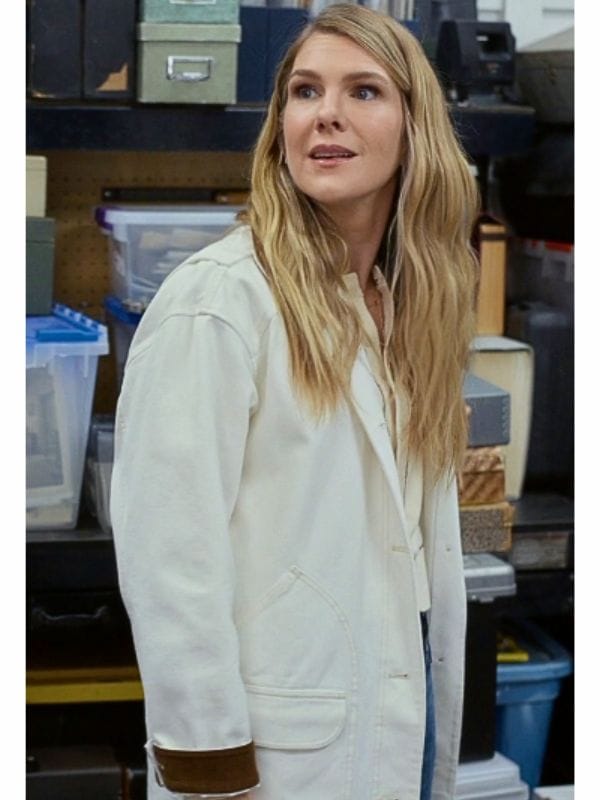 Megan Shrinking S03 Lily Rabe White Jacket