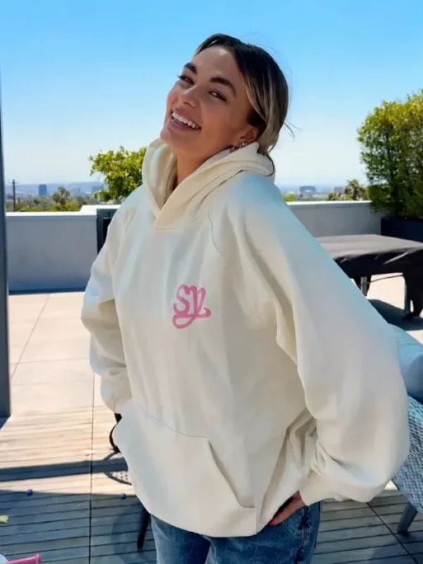 Sincerely Yours Gloss Pocket Hoodie Cream