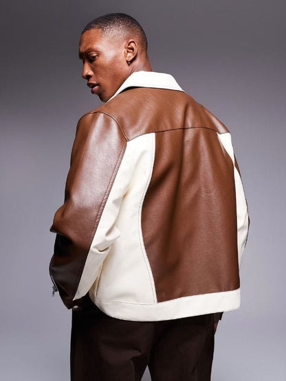 Sistas S09 Brown Leather Jacket