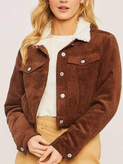 Skymed S03 Hayley Brown Corduroy Jacket