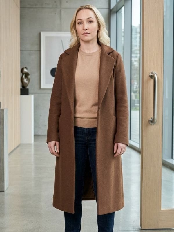 Sarah Sleepwalker Hayden Panettiere Brown Coat