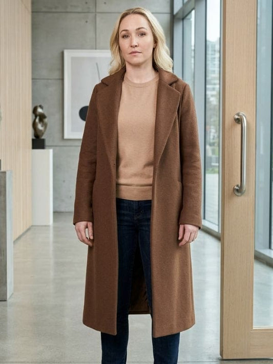 Sarah Sleepwalker Hayden Panettiere Brown Coat