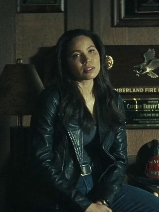 Smoke S01 Michelle Calderon Leather Jacket Black