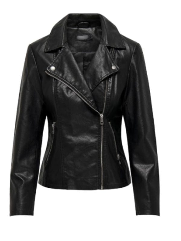 Smoke S01 Michelle Calderon Leather Jacket Black