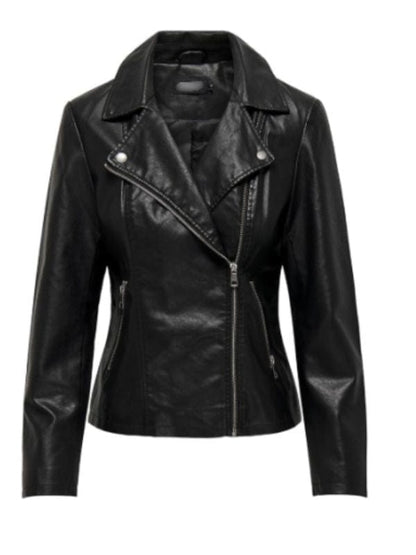 Smoke S01 Michelle Calderon Leather Jacket Black