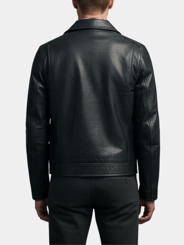 Springsteen Jeremy Allen Leather Jacket Black