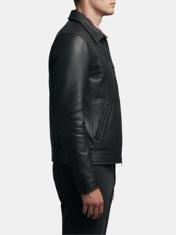 Springsteen Jeremy Allen Leather Jacket Black
