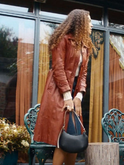Stacey Embalo Missing You S01 Leather Coat
