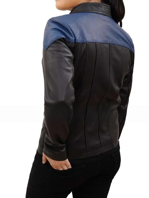 Star Trek Picard Deanna Troi Leather Jacket