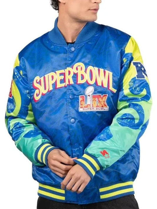 Starter Royal Super Bowl LIX The Big Easy Satin Jacket