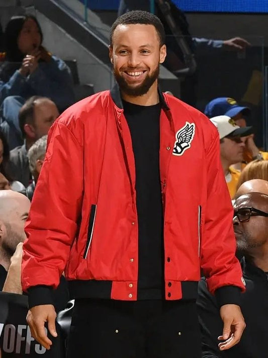 Steph Curry Varsity Jacket Steph Curry Red Jacket | Steph Curry UA Icon Varsity Jacket