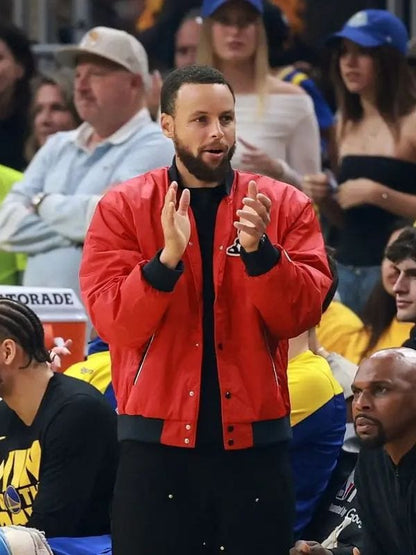 Steph Curry Varsity Jacket Steph Curry Red Jacket | Steph Curry UA Icon Varsity Jacket