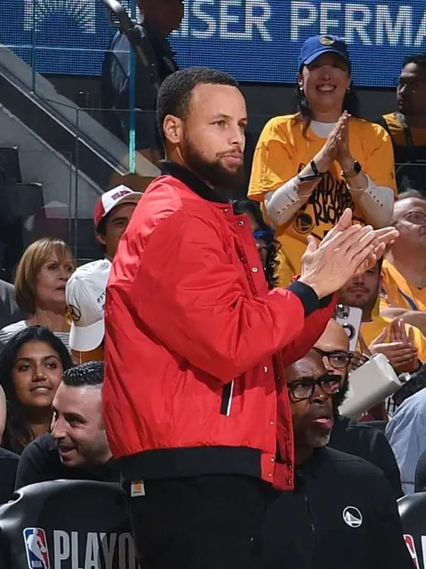 Steph Curry Varsity Jacket Steph Curry Red Jacket | Steph Curry UA Icon Varsity Jacket