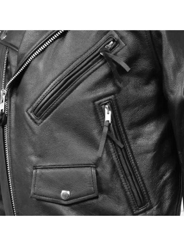 Stranger Things Eddie Munson Leather Biker Jacket