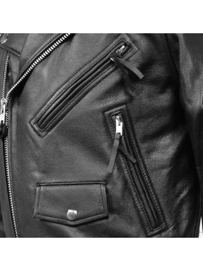 Stranger Things Eddie Munson Leather Biker Jacket