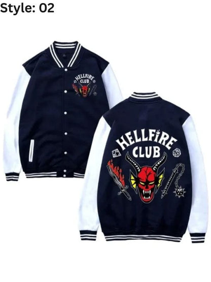 Stranger Things Hellfire Club Varsity Bomber Jacket