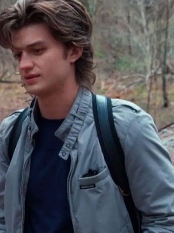 Stranger Things S02 Steve Harrington Grey Jacket