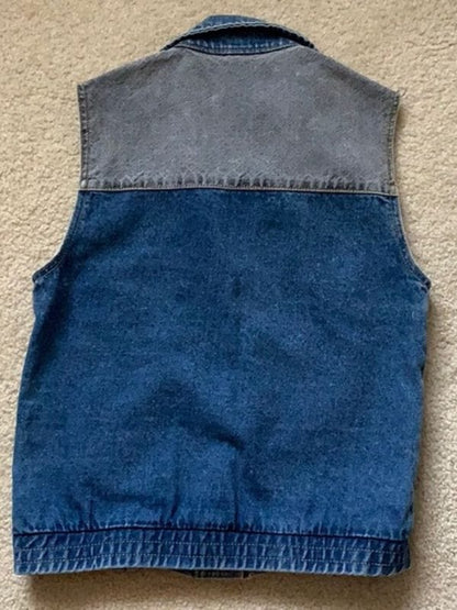 Stranger Things S03 Finn Wolfhard Denim Vest Blue