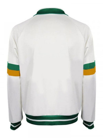 Stranger Things S04 Caleb McLaughlin Track Jacket White