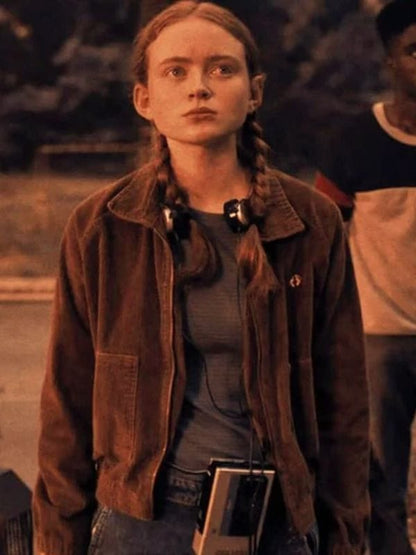 Stranger Things S04 Max Mayfield Corduroy Jacket Brown