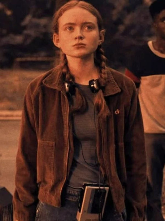 Stranger Things S04 Max Mayfield Corduroy Jacket Brown