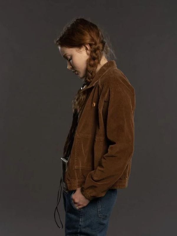 Stranger Things S04 Max Mayfield Corduroy Jacket Brown