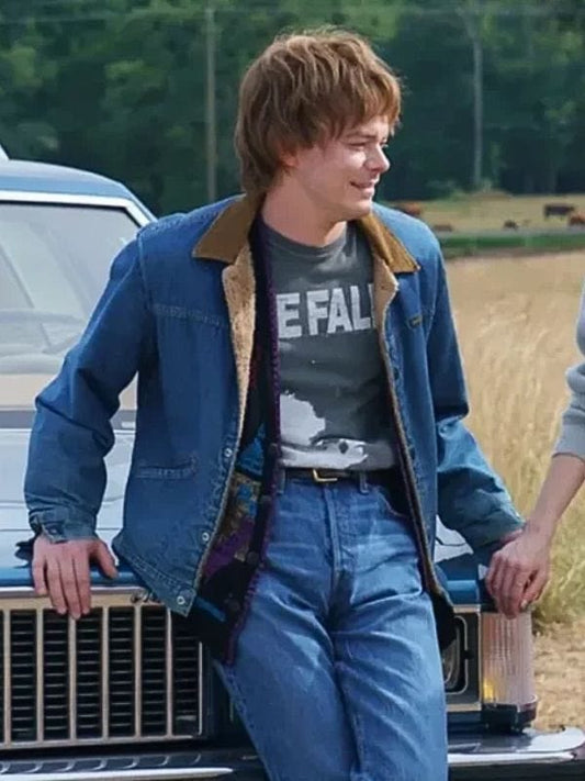 Stranger Things S05 Charlie Heaton Denim Jacket Blue
