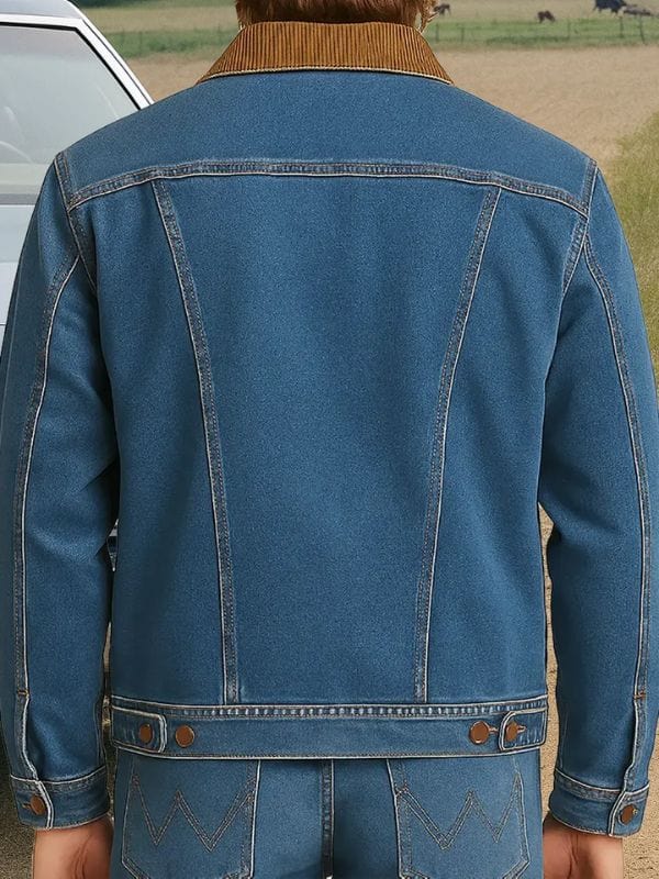 Stranger Things S05 Charlie Heaton Denim Jacket Blue