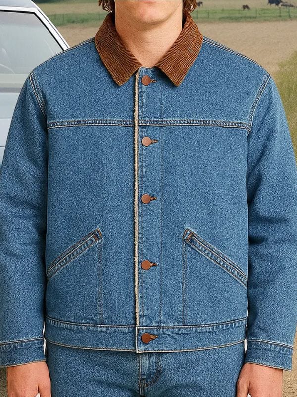 Stranger Things S05 Charlie Heaton Denim Jacket Blue