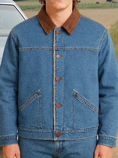 Stranger Things S05 Charlie Heaton Denim Jacket Blue