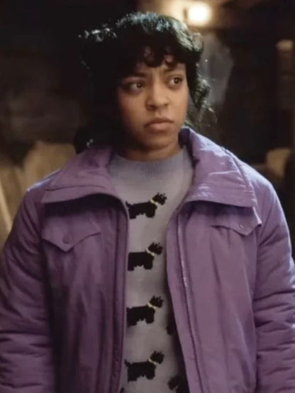 Stranger Things S05 Erica Sinclair Purple Jacket