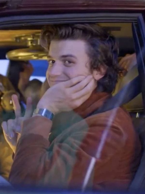 Stranger Things S05 Steve Harrington Brown Suede Jacket